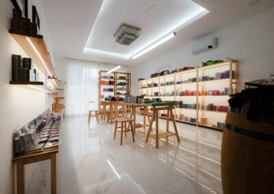 Renovation sol boutique Lyon 1er Presquile